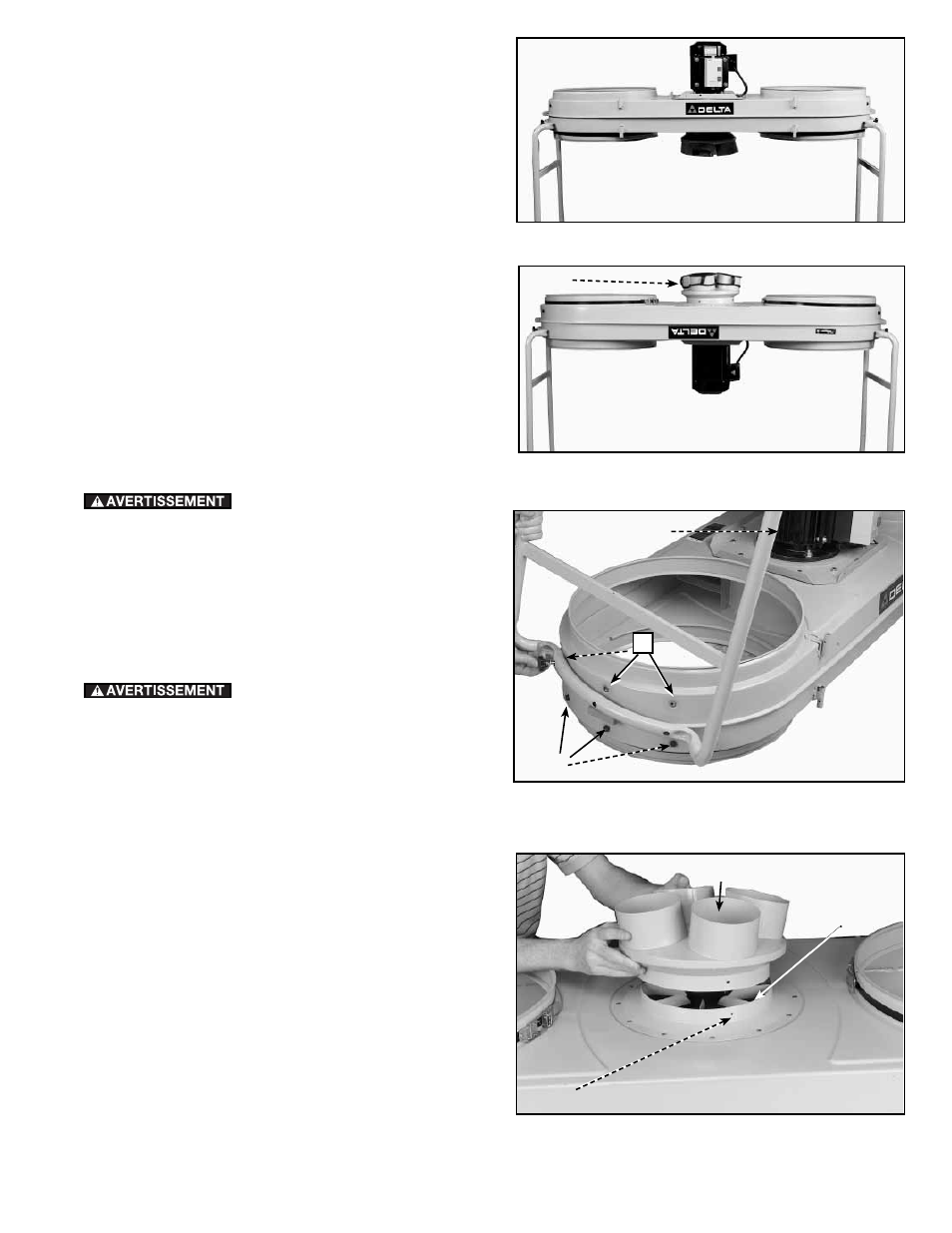 Assemblage alternatif, Assemblage des goulottes à poussière | Epson 50-764 User Manual | Page 23 / 44