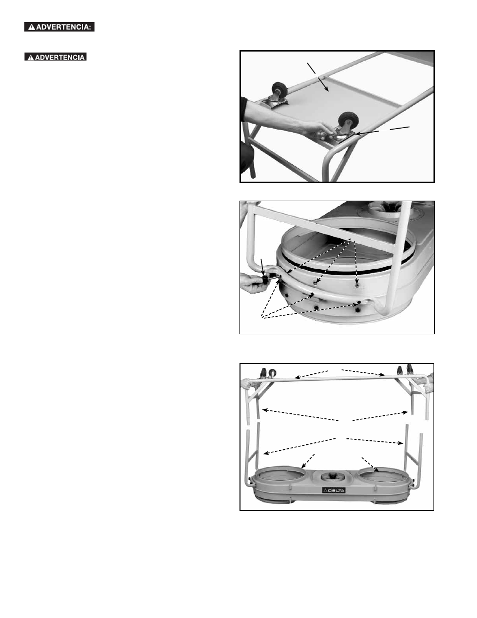 Ruedas, Patas para el conjunto de motor y soplador | Epson 50-764 User Manual | Page 36 / 44