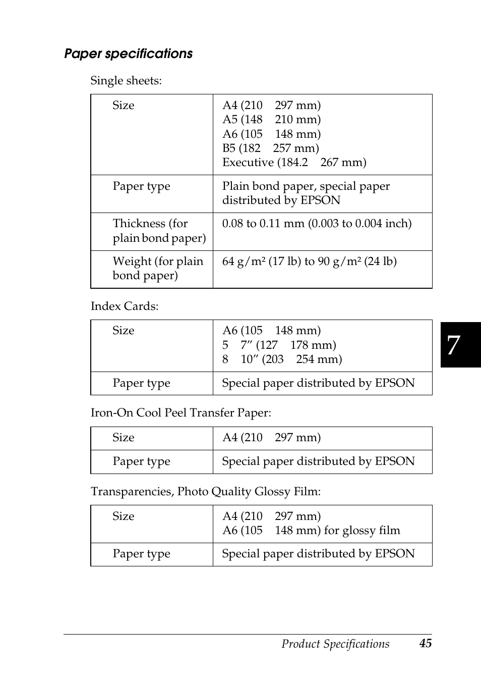 Epson Stylus CX3100 User Manual | Page 52 / 57