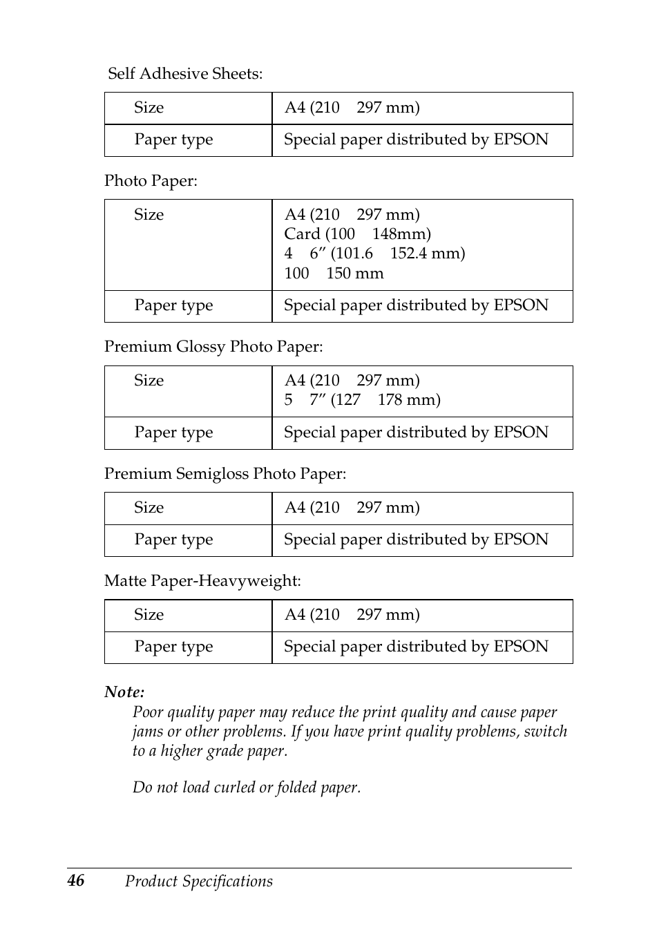 Epson Stylus CX3100 User Manual | Page 53 / 57