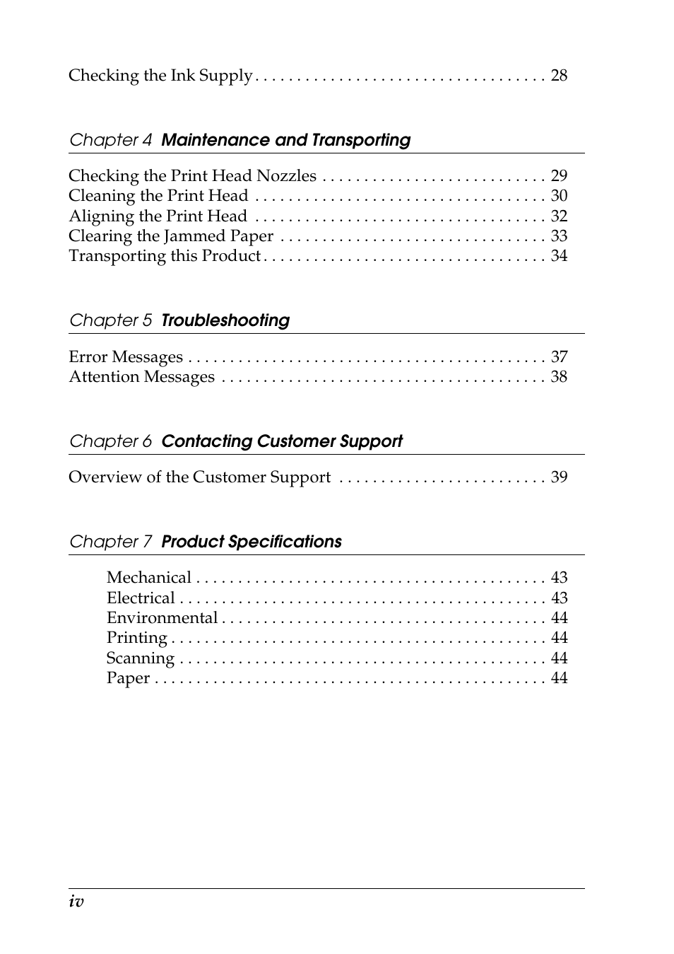 Epson Stylus CX3100 User Manual | Page 7 / 57