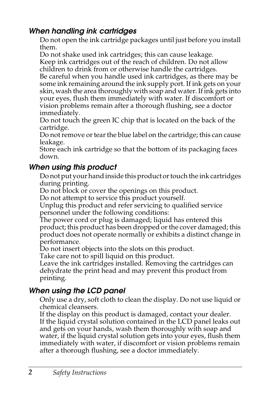 Epson Stylus CX3100 User Manual | Page 9 / 57