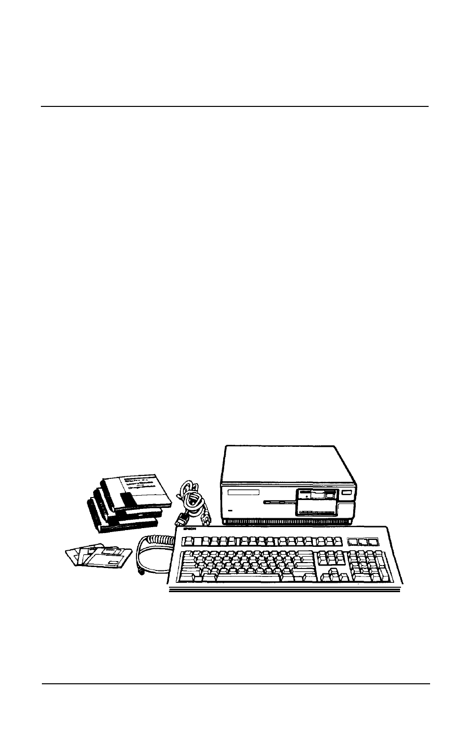 Chap 1-setting up your system, Unpacking, Setting up your system | Epson Equity Ie Q50188015-1 User Manual | Page 14 / 147