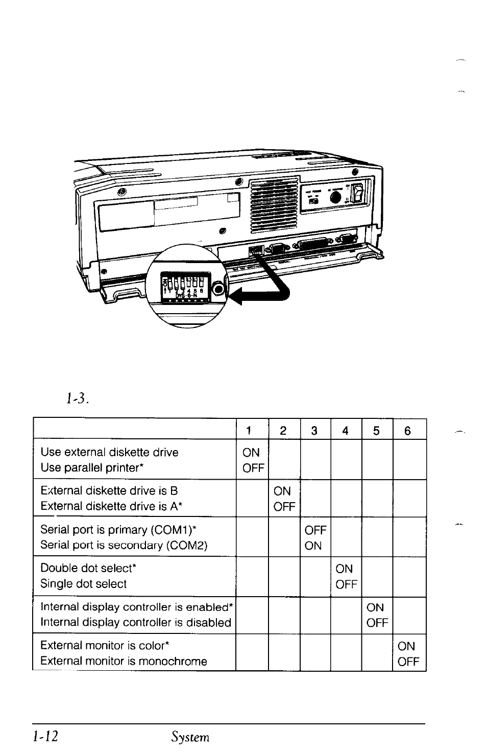 Back panel dip switches | Epson LT-286 User Manual | Page 25 / 188