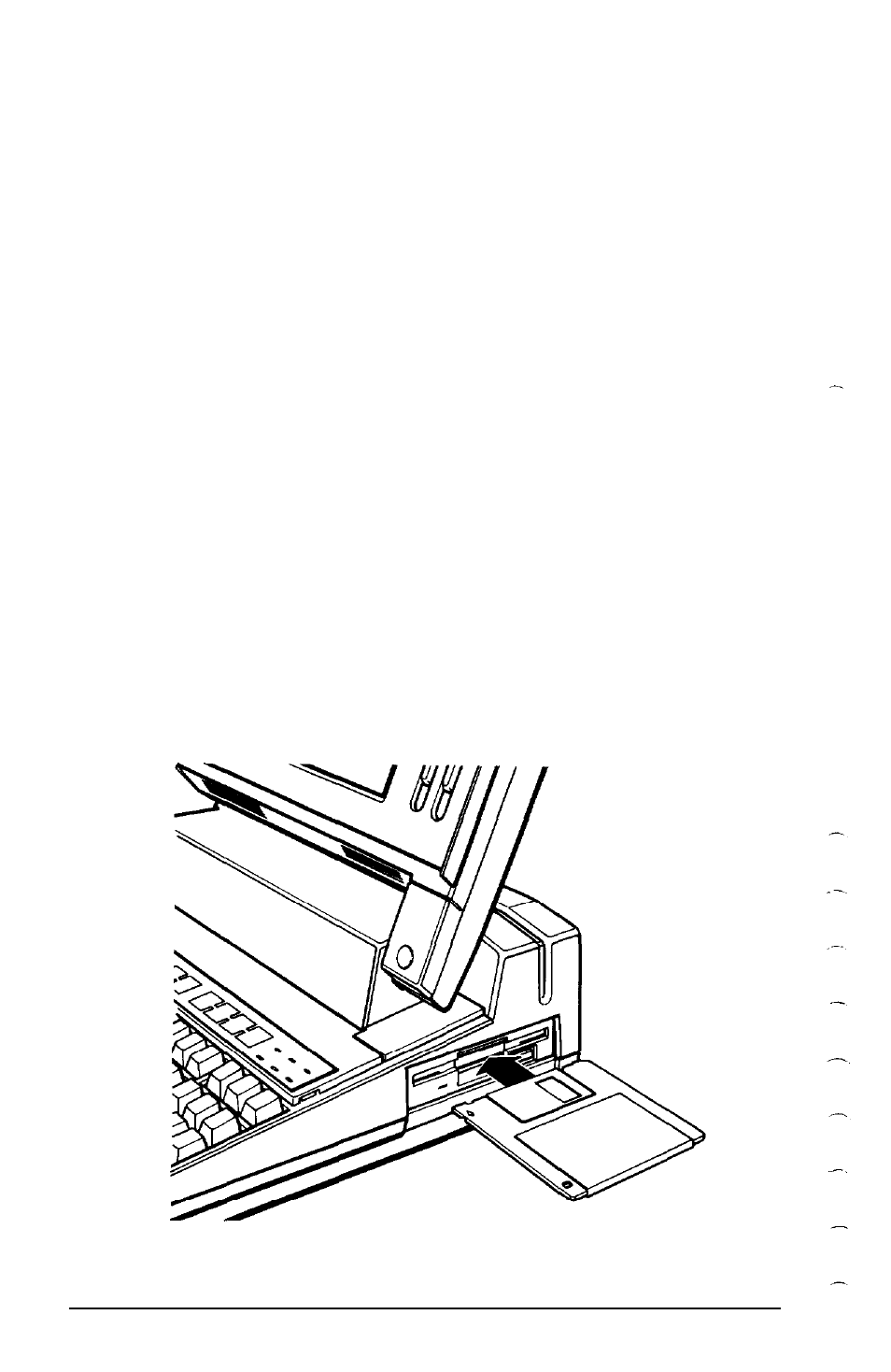 Inserting the startup/operating 1 diskette | Epson LT-286 User Manual | Page 27 / 188