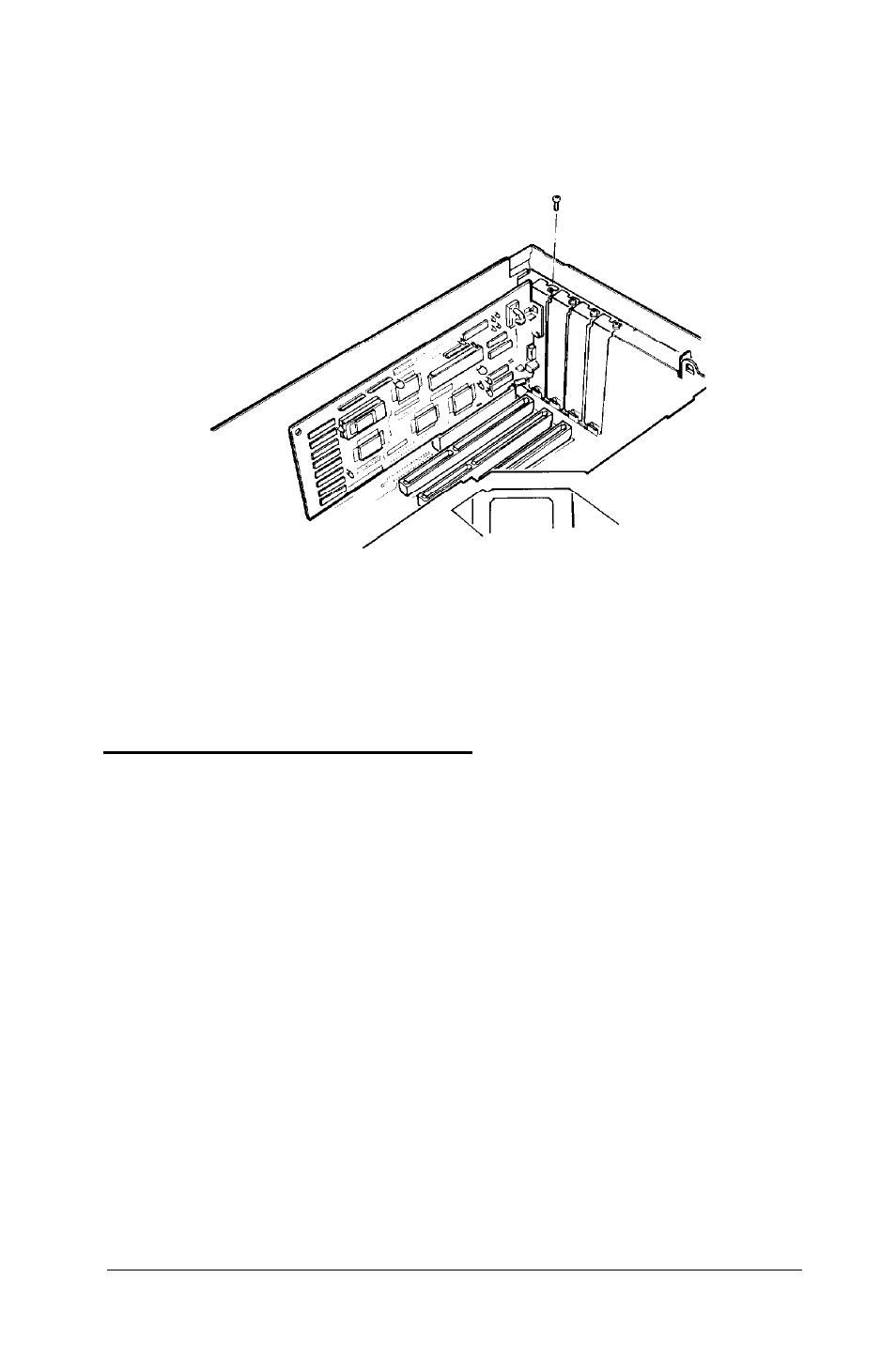 Removing an option card | Epson 386/25 User Manual | Page 123 / 326