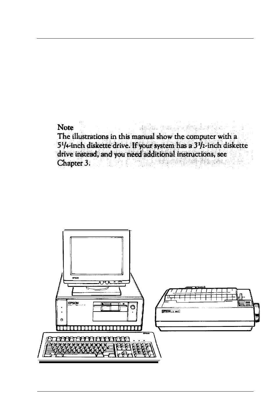 Chap 1-setting up your system, Choosing a location, Setting up your system | Epson 386/25 User Manual | Page 21 / 326