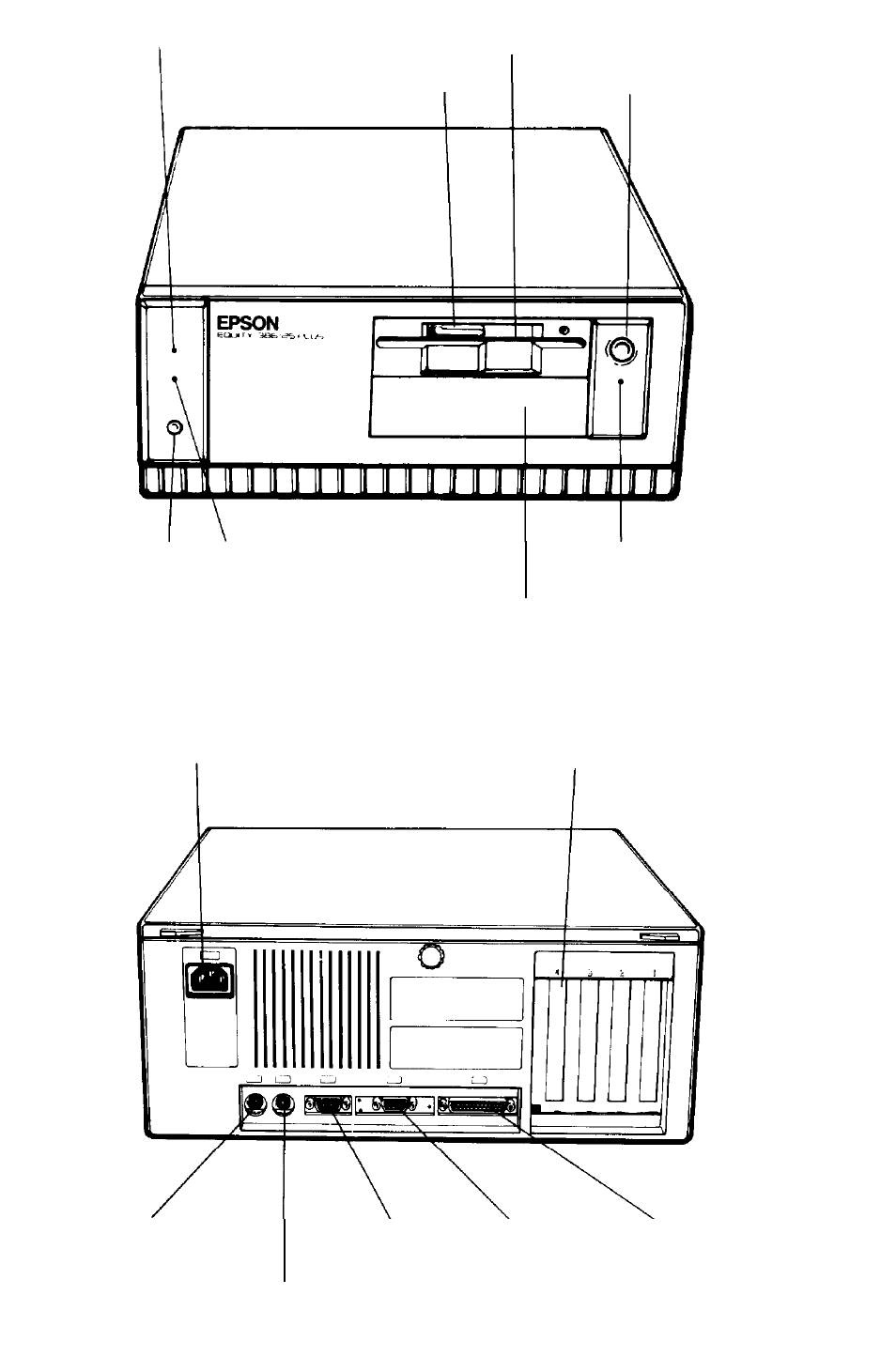 Printer diagram | Epson 386/25 User Manual | Page 325 / 326