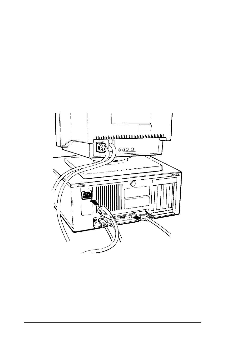 Connecting the power cord | Epson 386/25 User Manual | Page 35 / 326