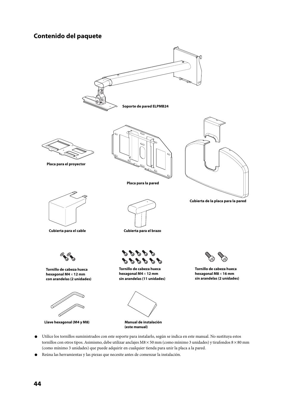 Epson ELPMB24 User Manual | Page 44 / 52