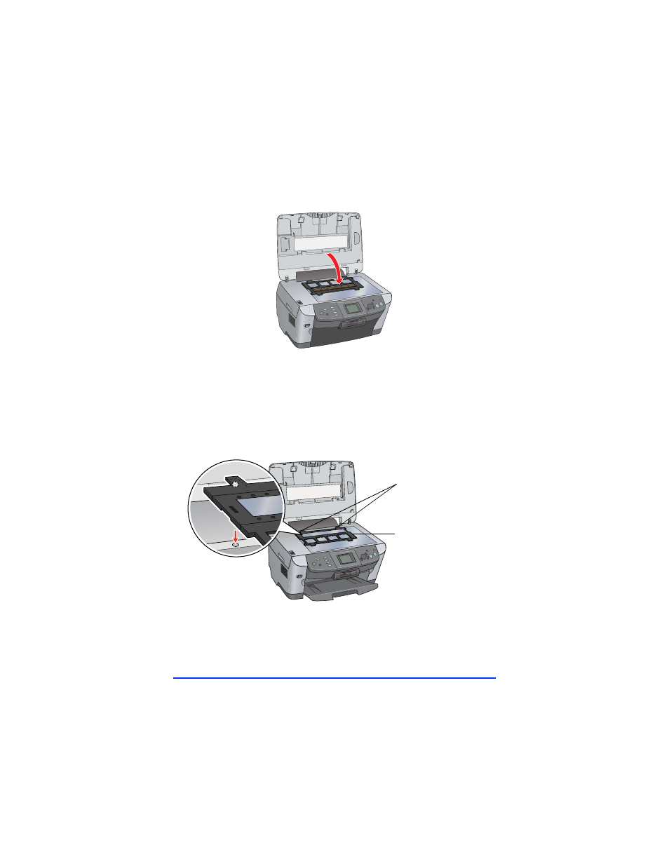 Placing a slide | Epson Stylus Photo RX600 User Manual | Page 22 / 28