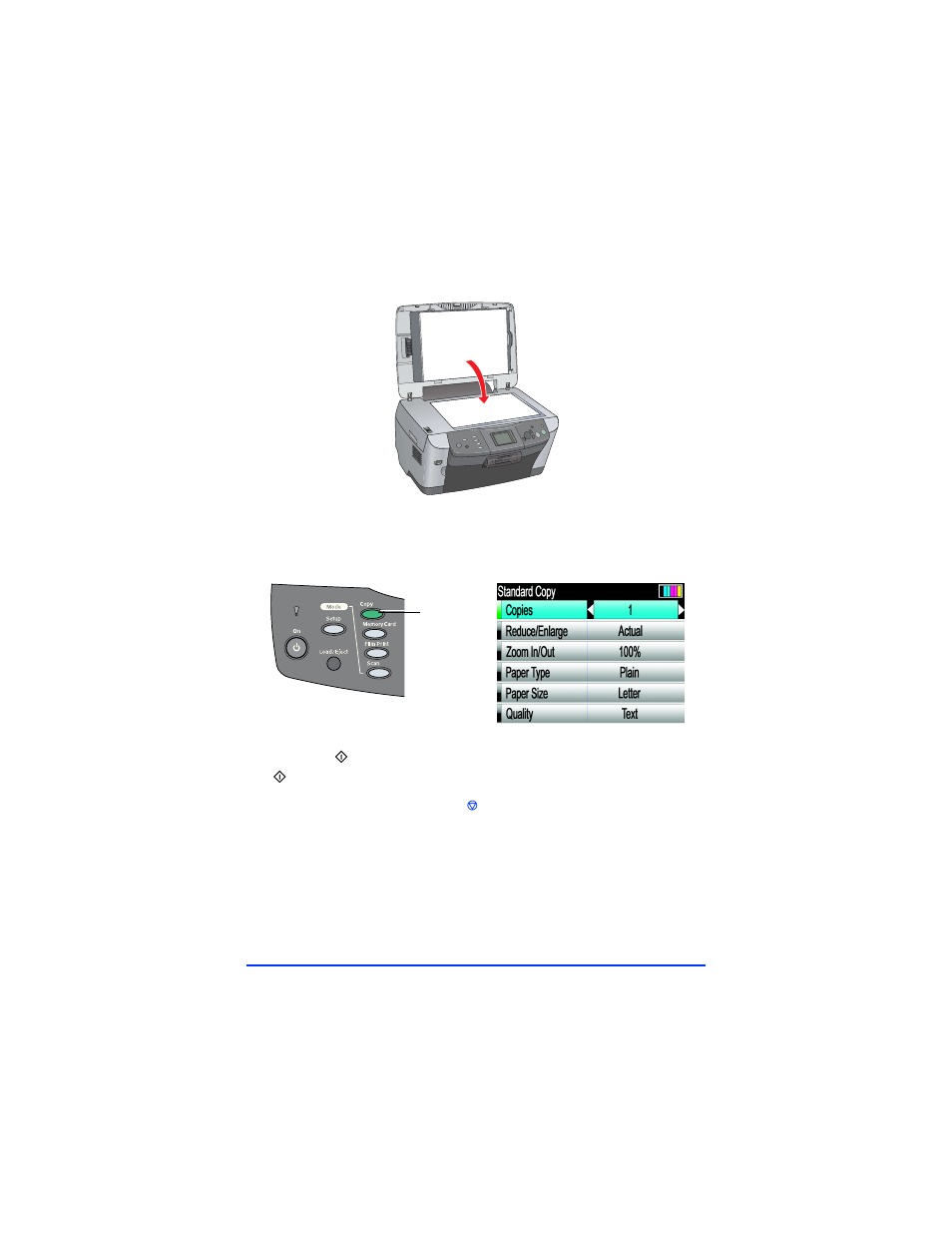 Copying your document | Epson Stylus Photo RX600 User Manual | Page 6 / 28