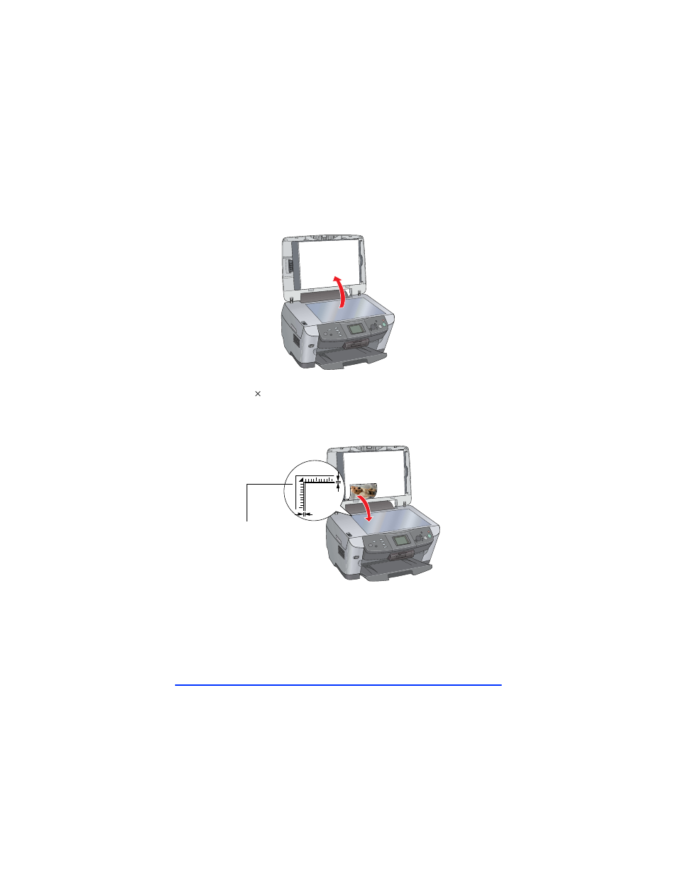 Placing your photo | Epson Stylus Photo RX600 User Manual | Page 9 / 28