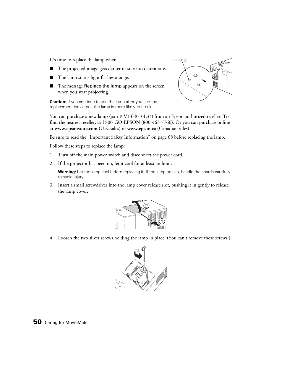 Epson MovieMate 30s User Manual | Page 50 / 80