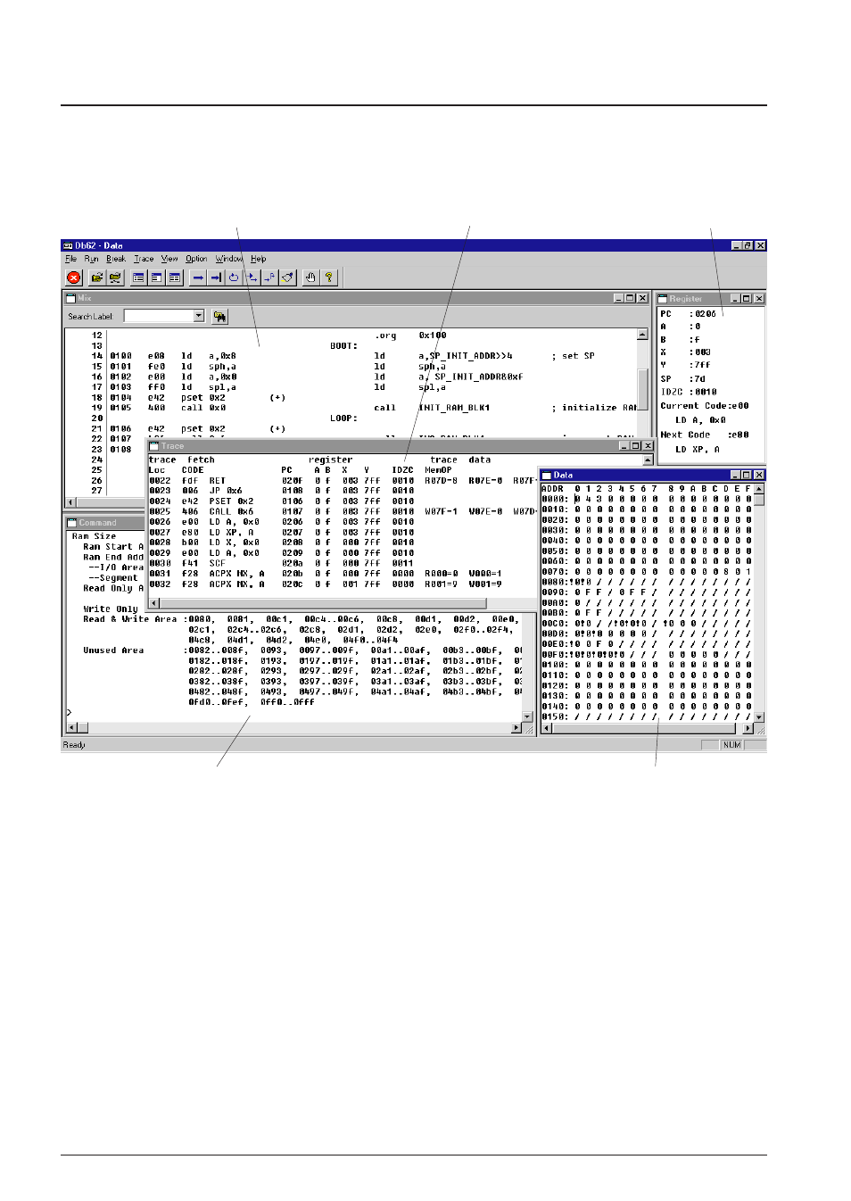 4 windows, 1 basic structure of window | Epson S5U1C62000A User Manual | Page 136 / 255