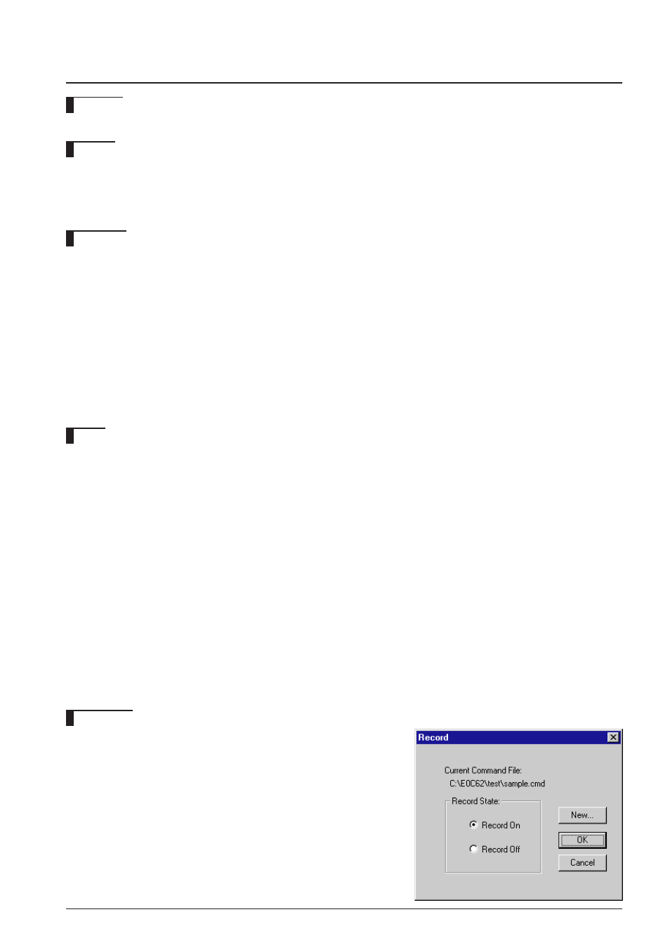 Rec (record commands to a file) | Epson S5U1C62000A User Manual | Page 225 / 255