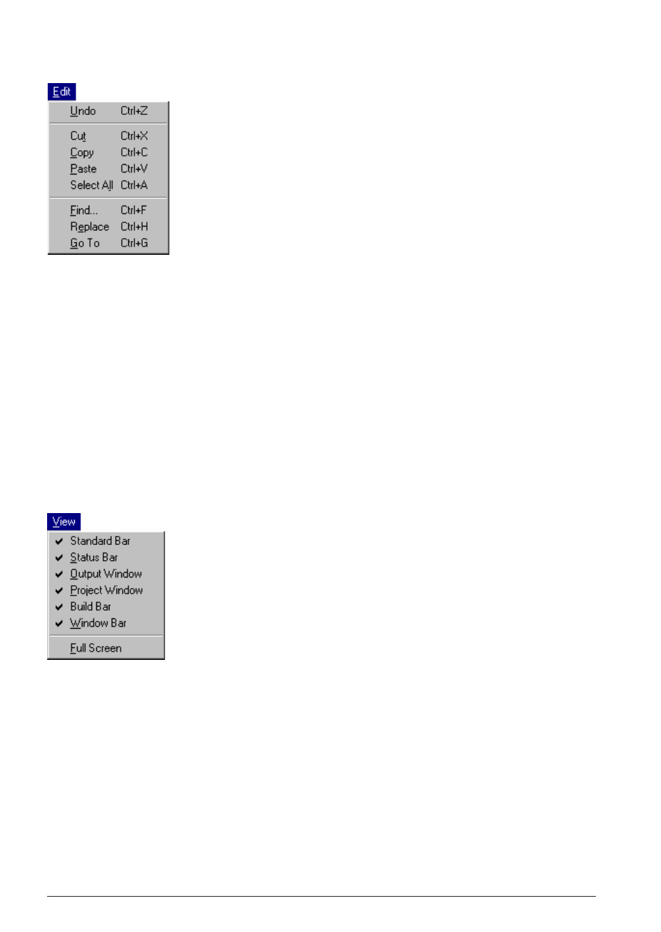 2 [edit] menu, 3 [view] menu | Epson S5U1C62000A User Manual | Page 36 / 255