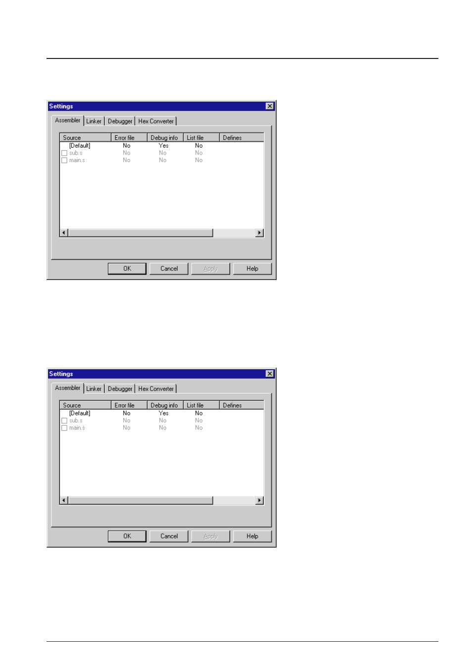 9 tool option settings, 1 assembler options | Epson S5U1C62000A User Manual | Page 53 / 255