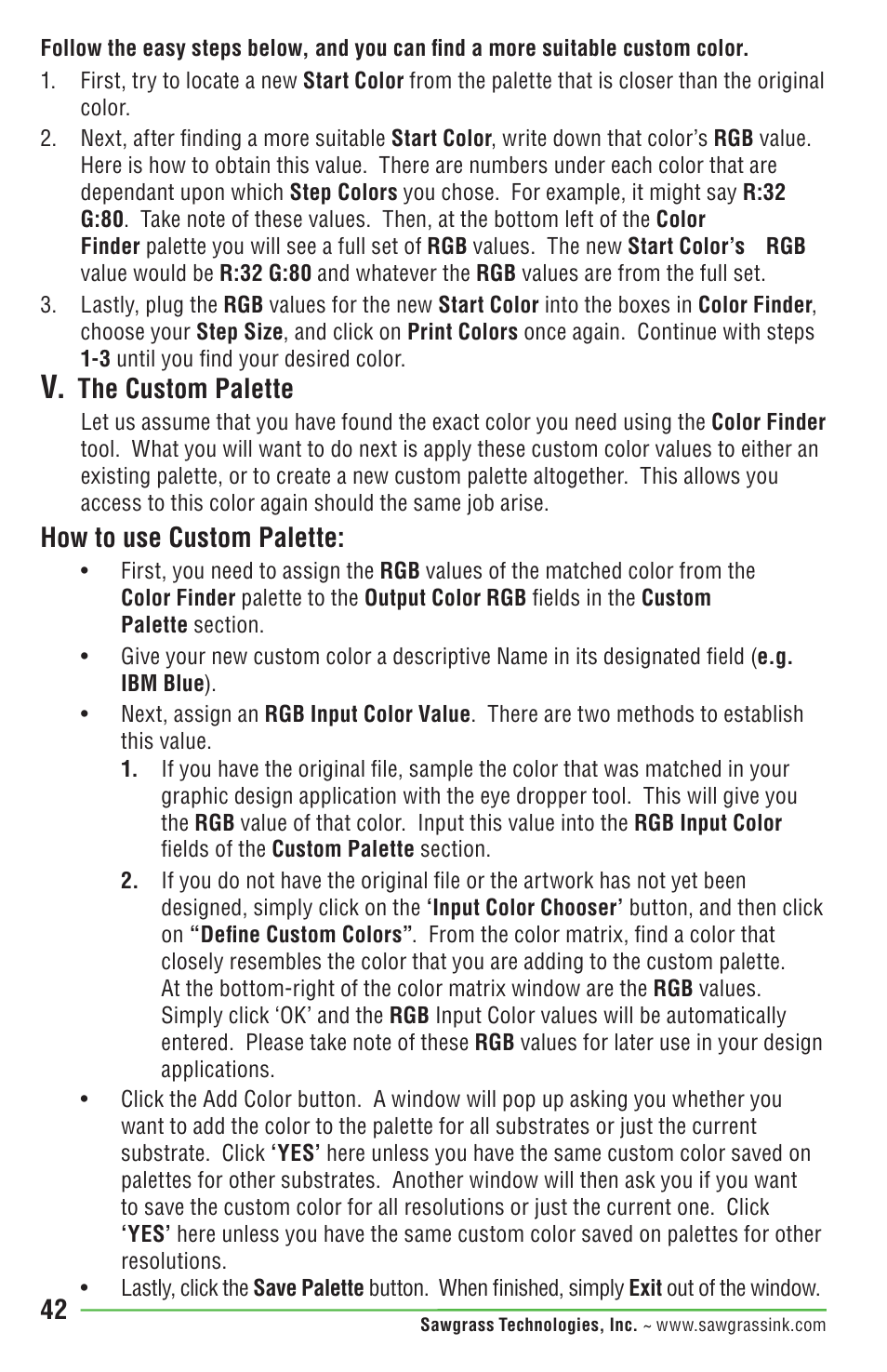 The custom palette, How to use custom palette | Epson STYLUS R1900 User Manual | Page 48 / 56