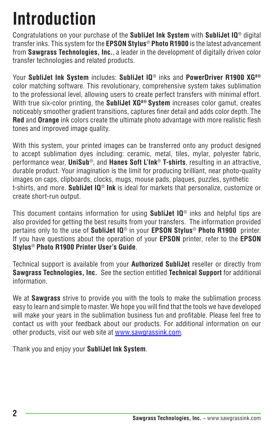 Introduction | Epson STYLUS R1900 User Manual | Page 8 / 56