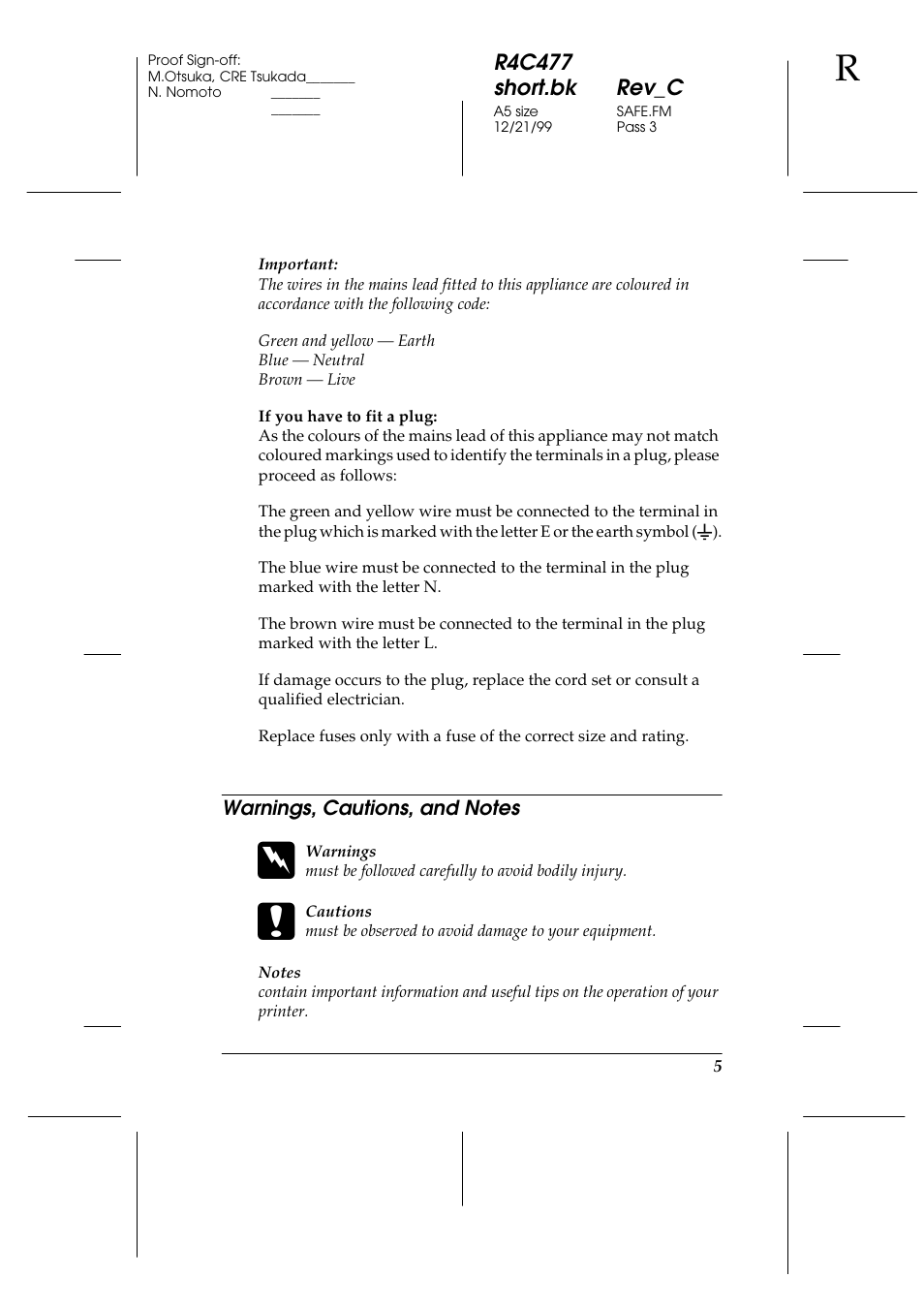 Warnings, cautions, and notes | Epson 860 User Manual | Page 12 / 75