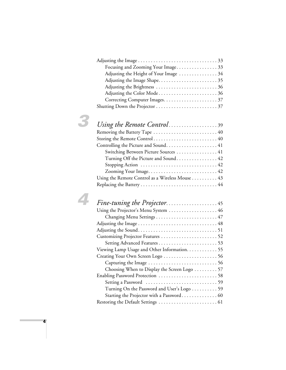 Epson 54c User Manual | Page 4 / 106