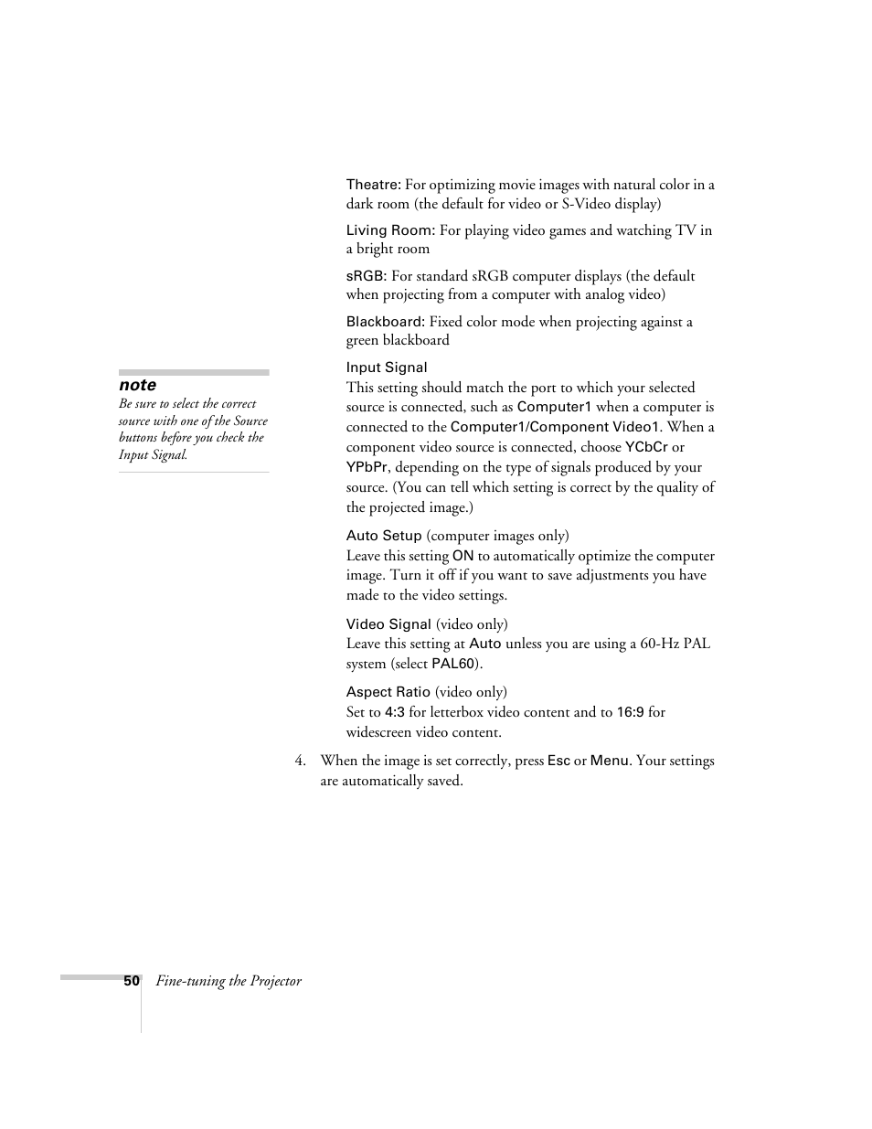 Epson 54c User Manual | Page 50 / 106