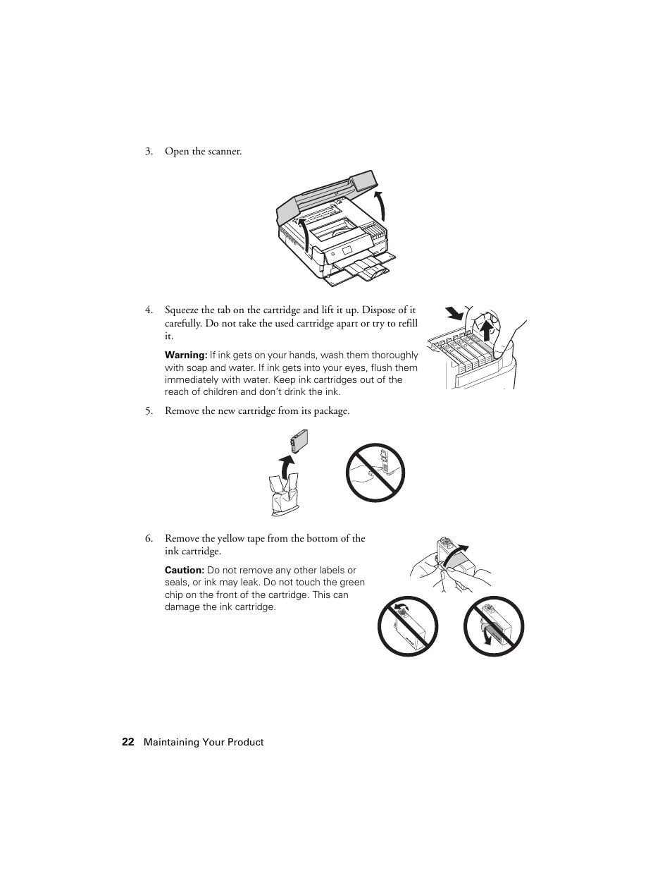 Epson Artisan 730 User Manual | Page 22 / 36