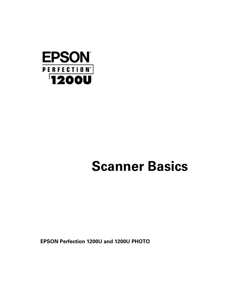 Epson Perfection 1200U User Manual | 113 pages