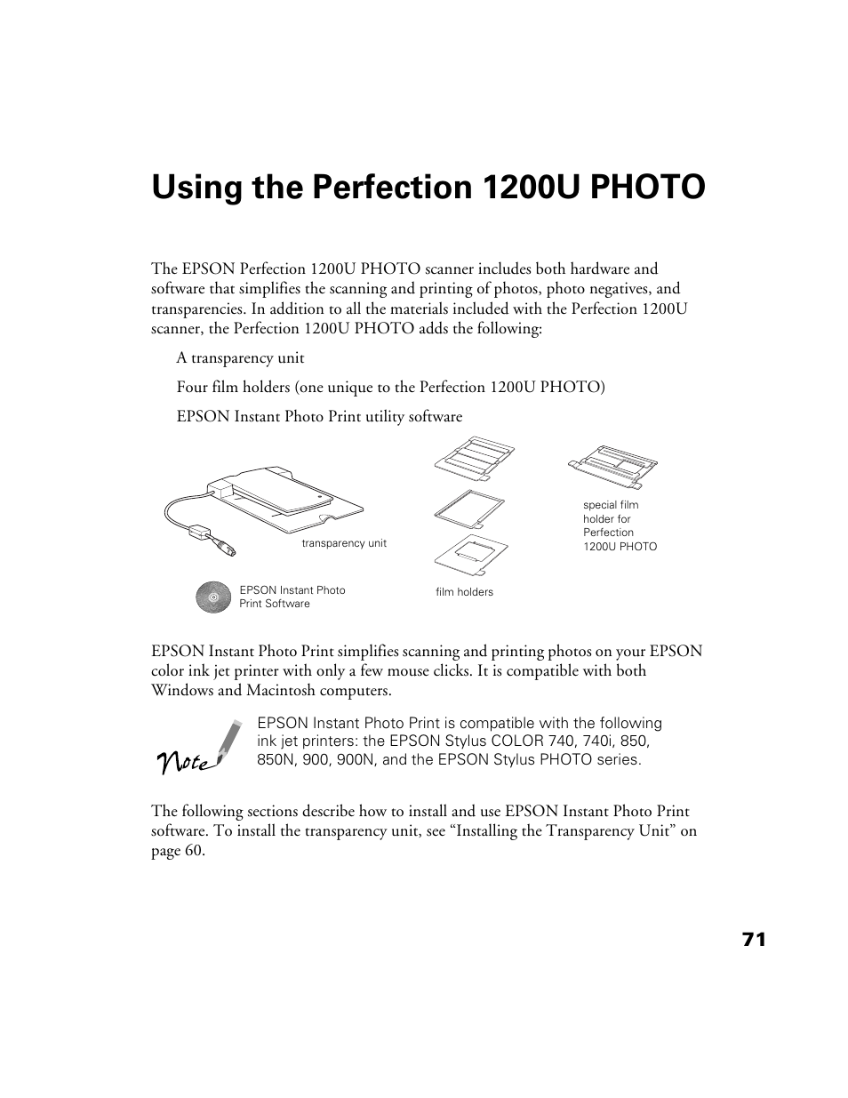 Using the perfection 1200u photo | Epson Perfection 1200U User Manual | Page 78 / 113