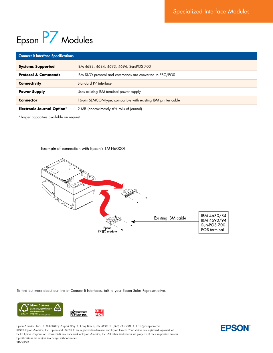 Epson, Modules | Epson Connect-It P7 User Manual | Page 2 / 2