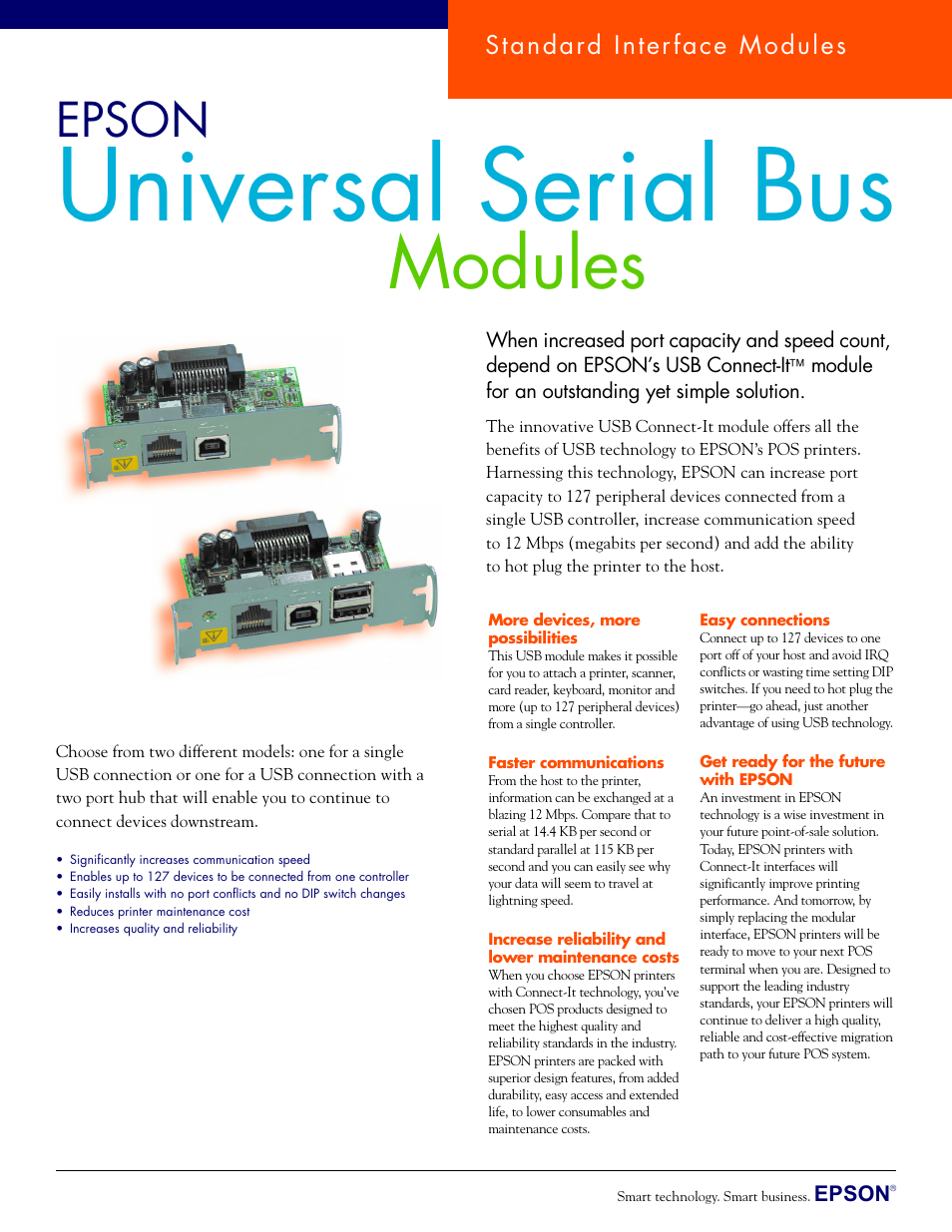 Epson SD-USBA User Manual | 2 pages