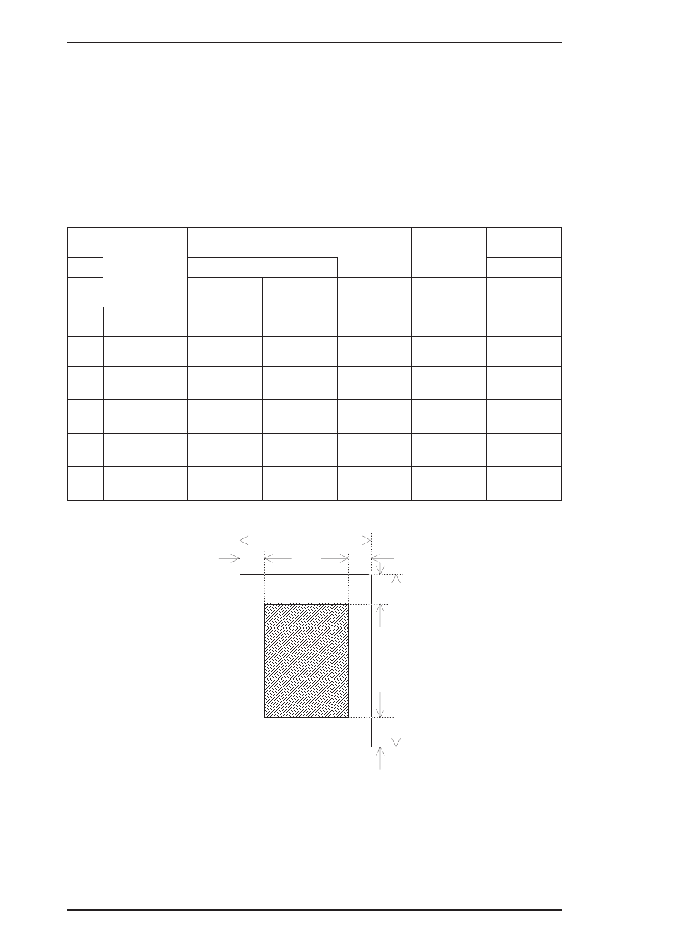 2 paper handling specifications, Figure 1-3. printable area | Epson 200 User Manual | Page 12 / 84