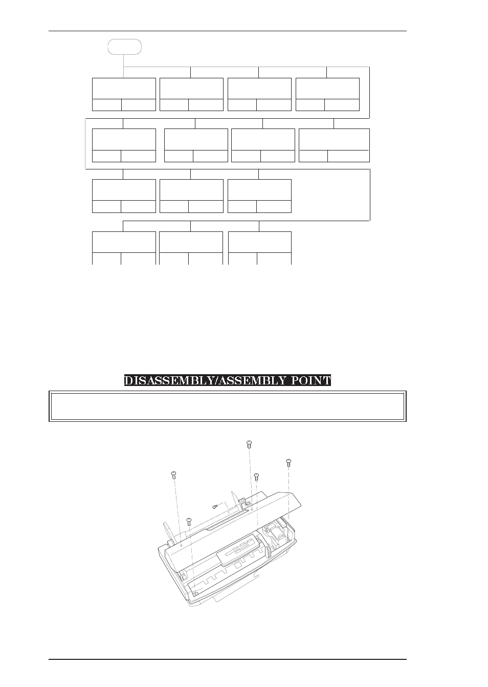 Disassembly/assembly point, 1 upper case removal, Figure 3-1. upper case removal | Epson 200 User Manual | Page 35 / 84