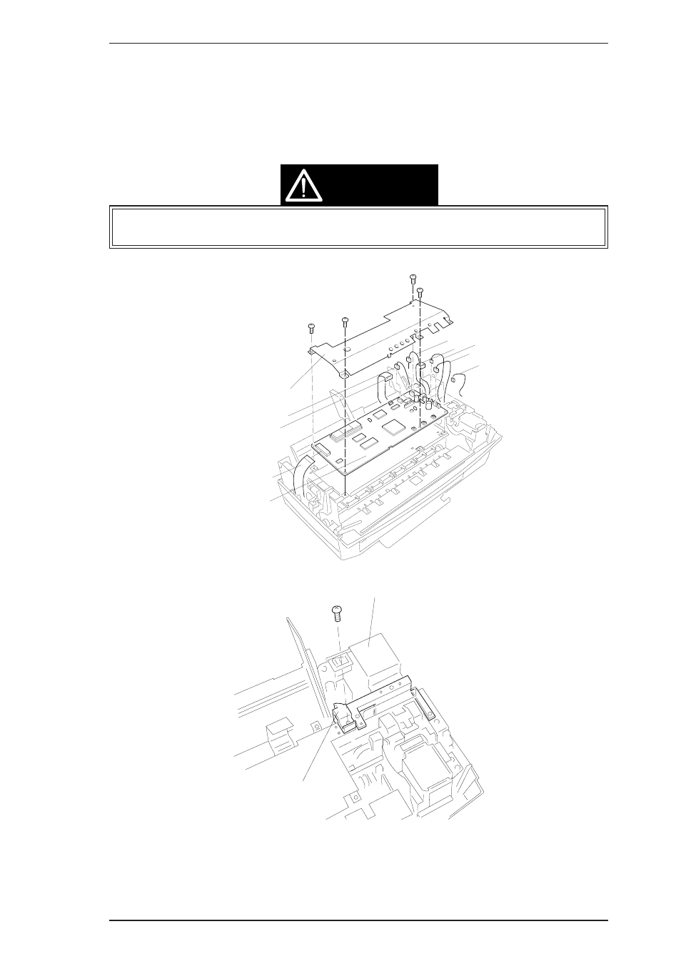 Caution, 2 c199 main control board and asf sensor removal, Figure 3-3. asf sensor removal | Epson 200 User Manual | Page 36 / 84