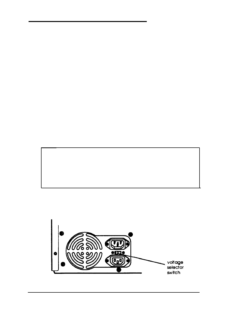 Setting the voltage selector switch, Caution | Epson Epson User Manual | Page 22 / 196