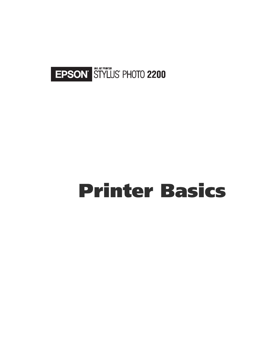 Epson 2200 User Manual | 106 pages