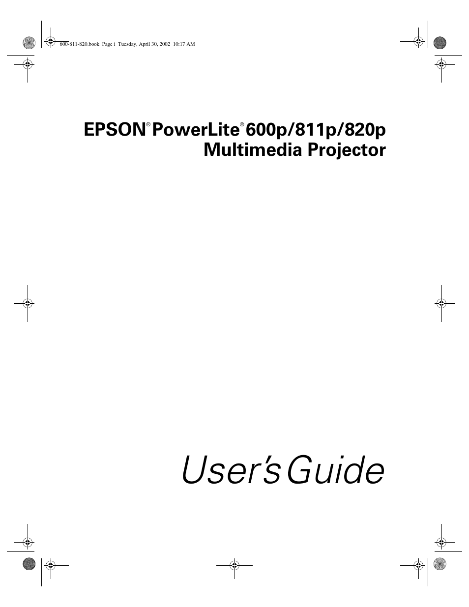 Epson 811p User Manual | 119 pages