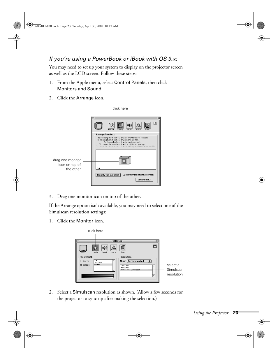 Epson 811p User Manual | Page 29 / 119
