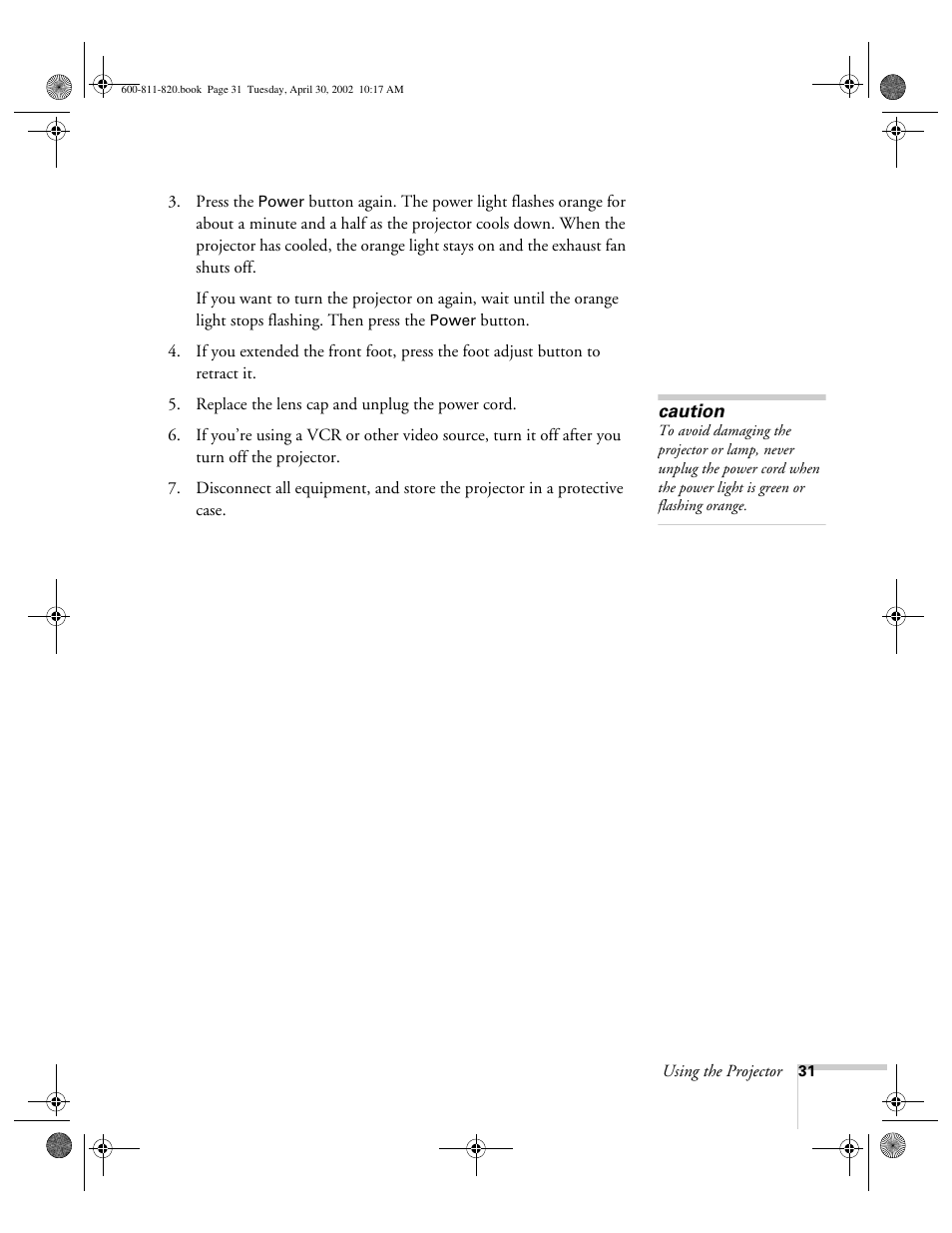 Epson 811p User Manual | Page 37 / 119