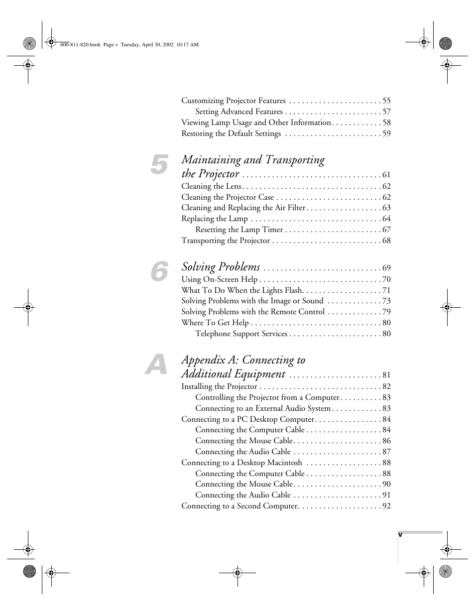 Epson 811p User Manual | Page 5 / 119
