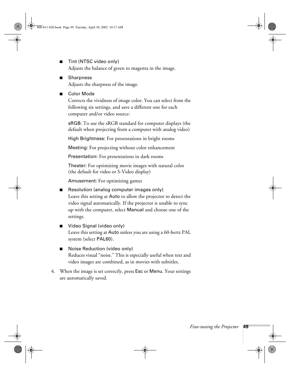 Epson 811p User Manual | Page 55 / 119