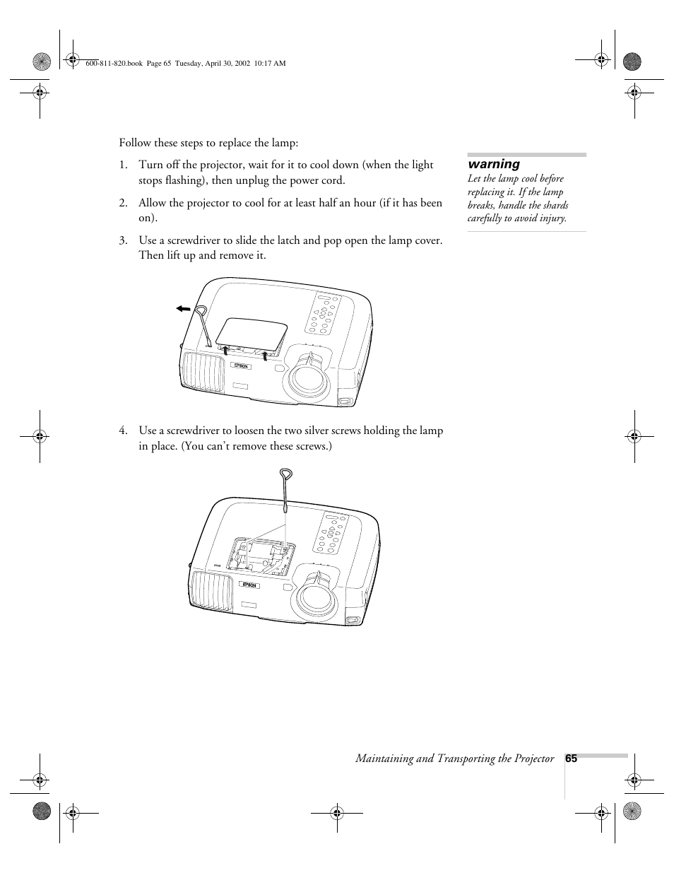 Epson 811p User Manual | Page 71 / 119