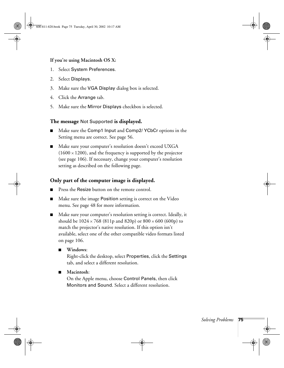 Epson 811p User Manual | Page 81 / 119