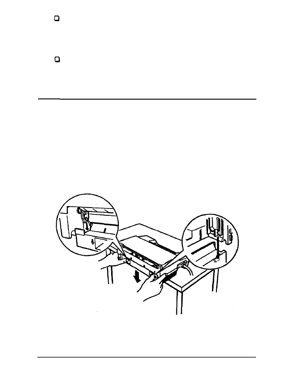 Using continuous paper with optional push tractor, Installing the push tractor | Epson 3260 User Manual | Page 43 / 116