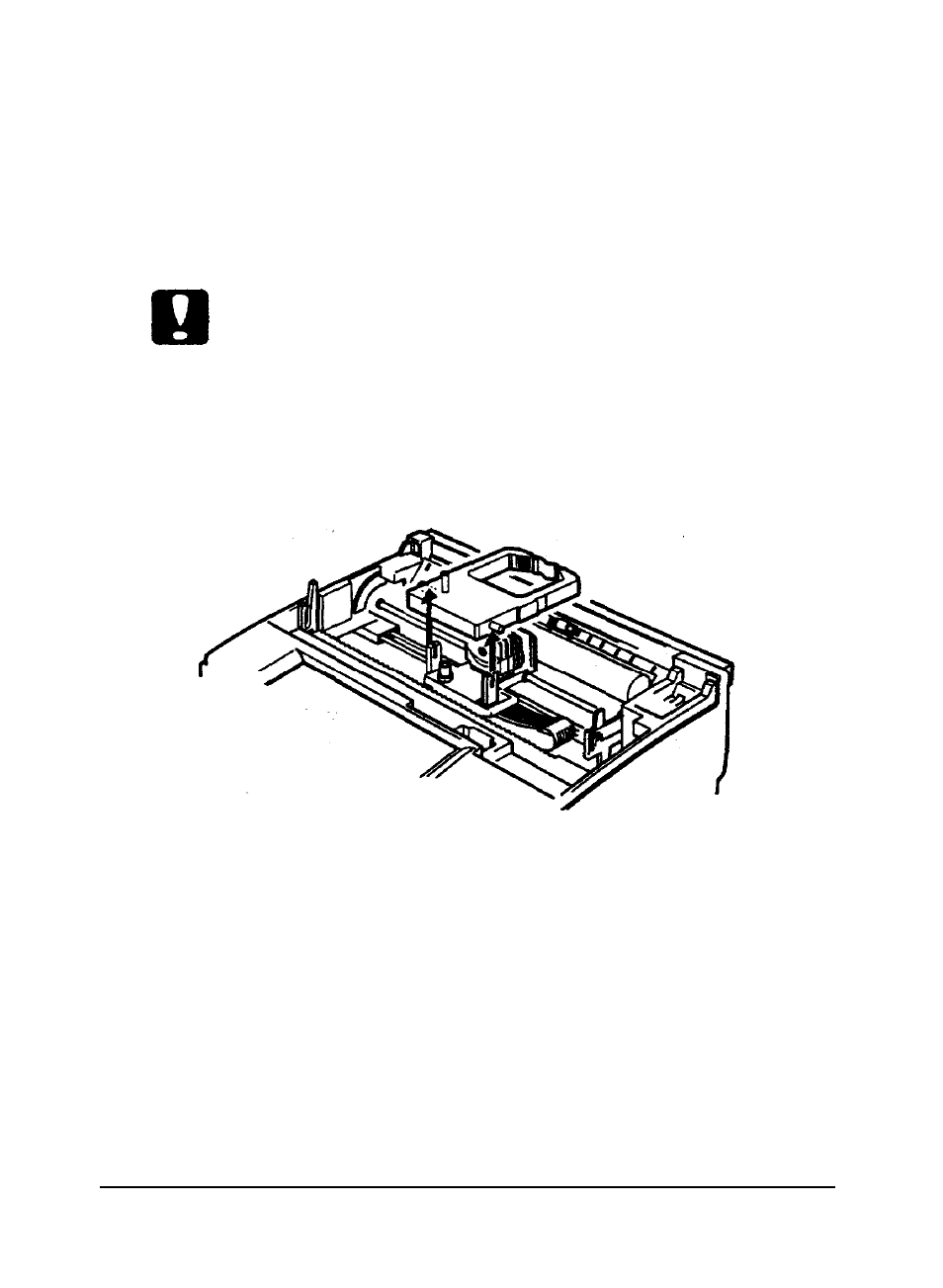 Replacing the ribbon cartridge, Caution | Epson 3260 User Manual | Page 71 / 116