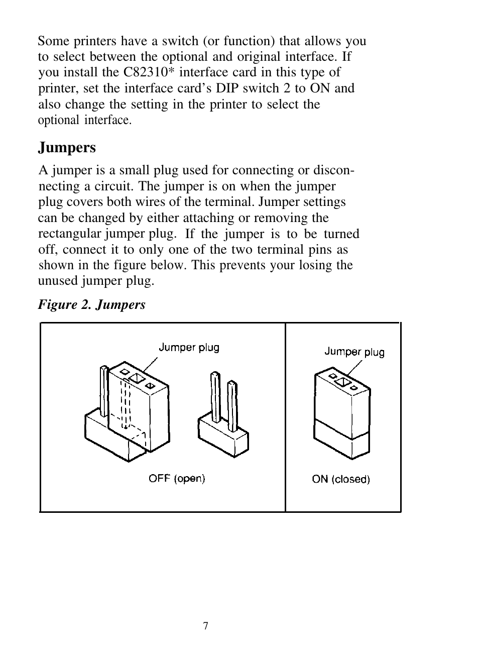 Jumpers | Epson C82310 User Manual | Page 10 / 21
