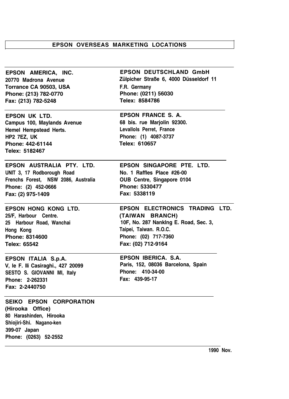 Epson C82310 User Manual | Page 20 / 21