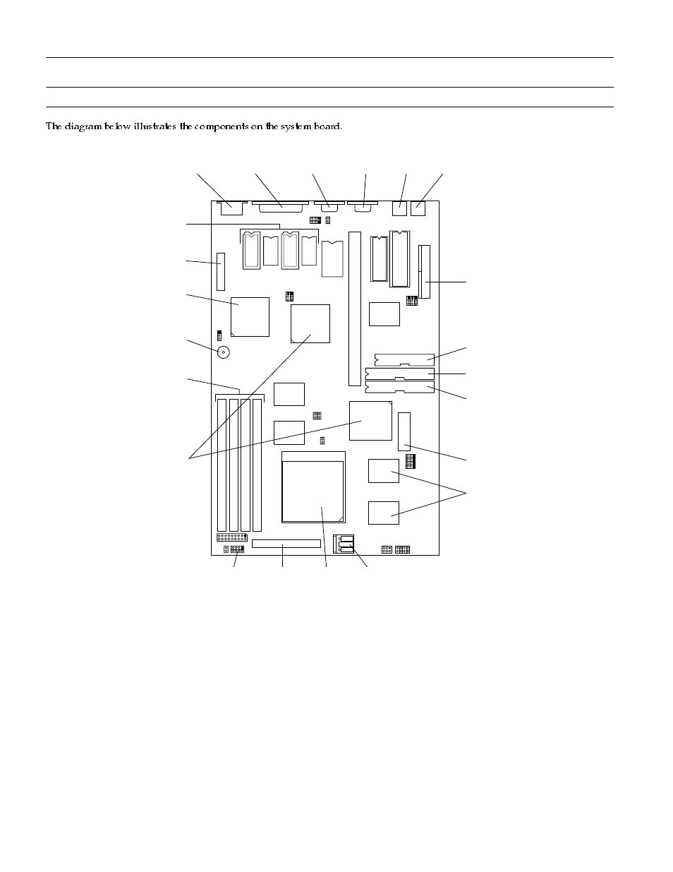 System board components, Epson actionpc and actiontower 8600, Actionpc and actiontower 8600 | Epson 8600 User Manual | Page 4 / 10