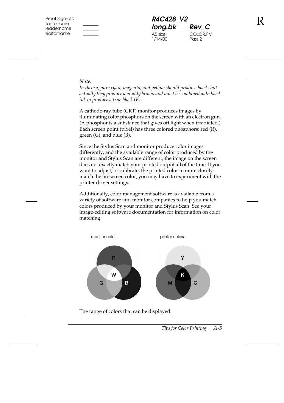 Epson 2000 User Manual | Page 197 / 231